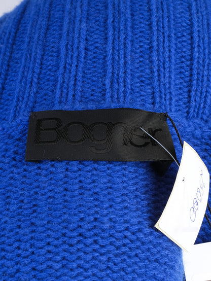 Excellent Bogner Women's Wool Sweater Size M Blue Mountain Design