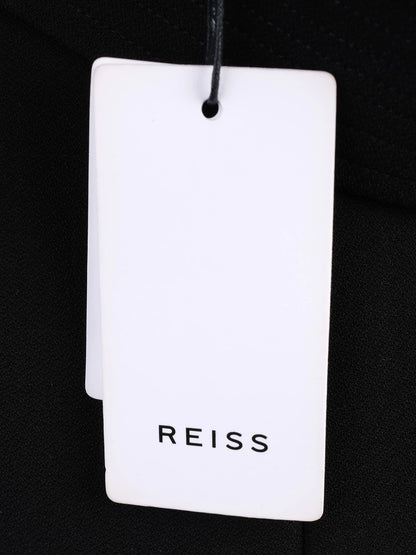 NEW Reiss Black Midi Skirt XXS Pencil Shape with Belted Waist