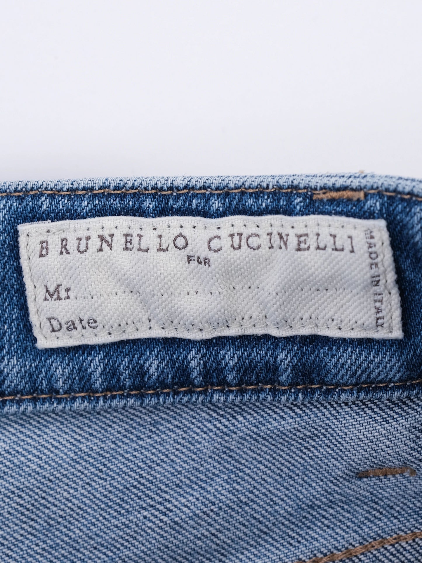 new brunello cucinelli blue cotton jeans women size n/a