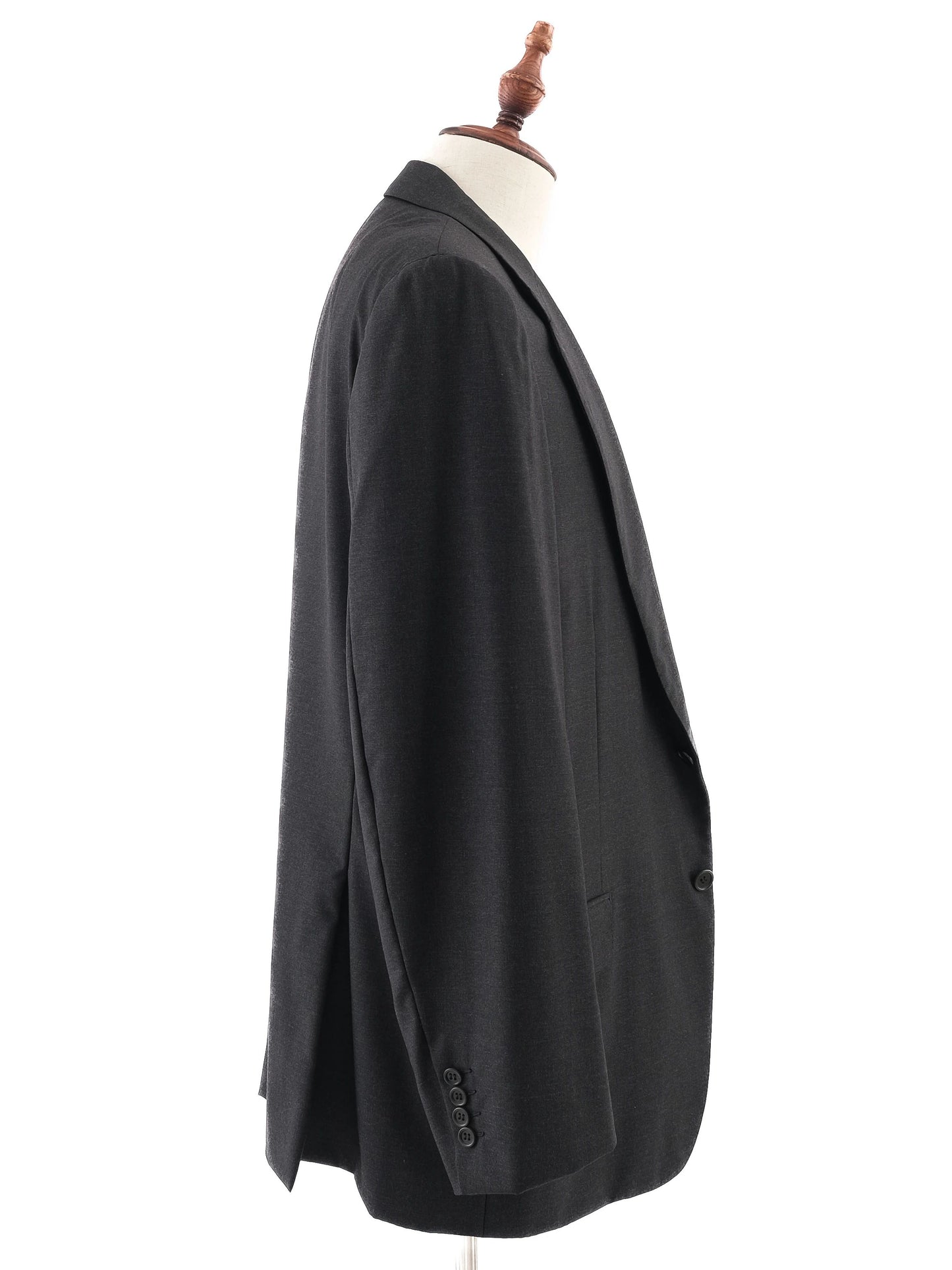 excellent brioni gray wool suit jacket size xl for men