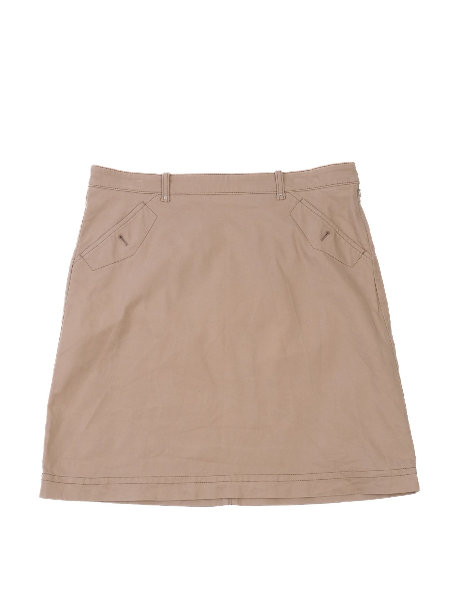 excellent hugo boss women's orange skirt xl with pockets