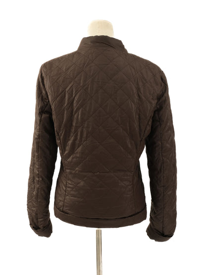 Excellent MaxCo Gray Quilted Jacket Size L Women's Polyester
