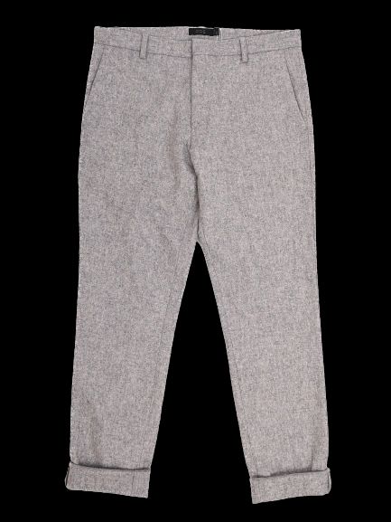 Excellent Cos Gray Wool Trousers Size S with Rolled Hem