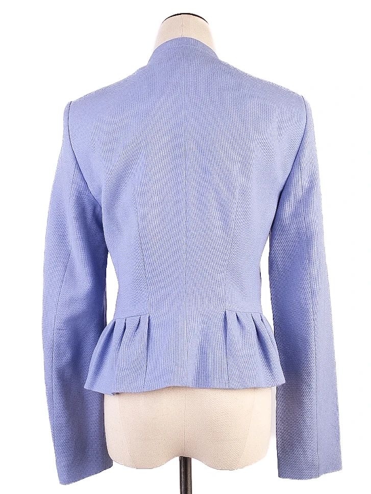 excellent hugo boss women's suit blue cashmere wool size s