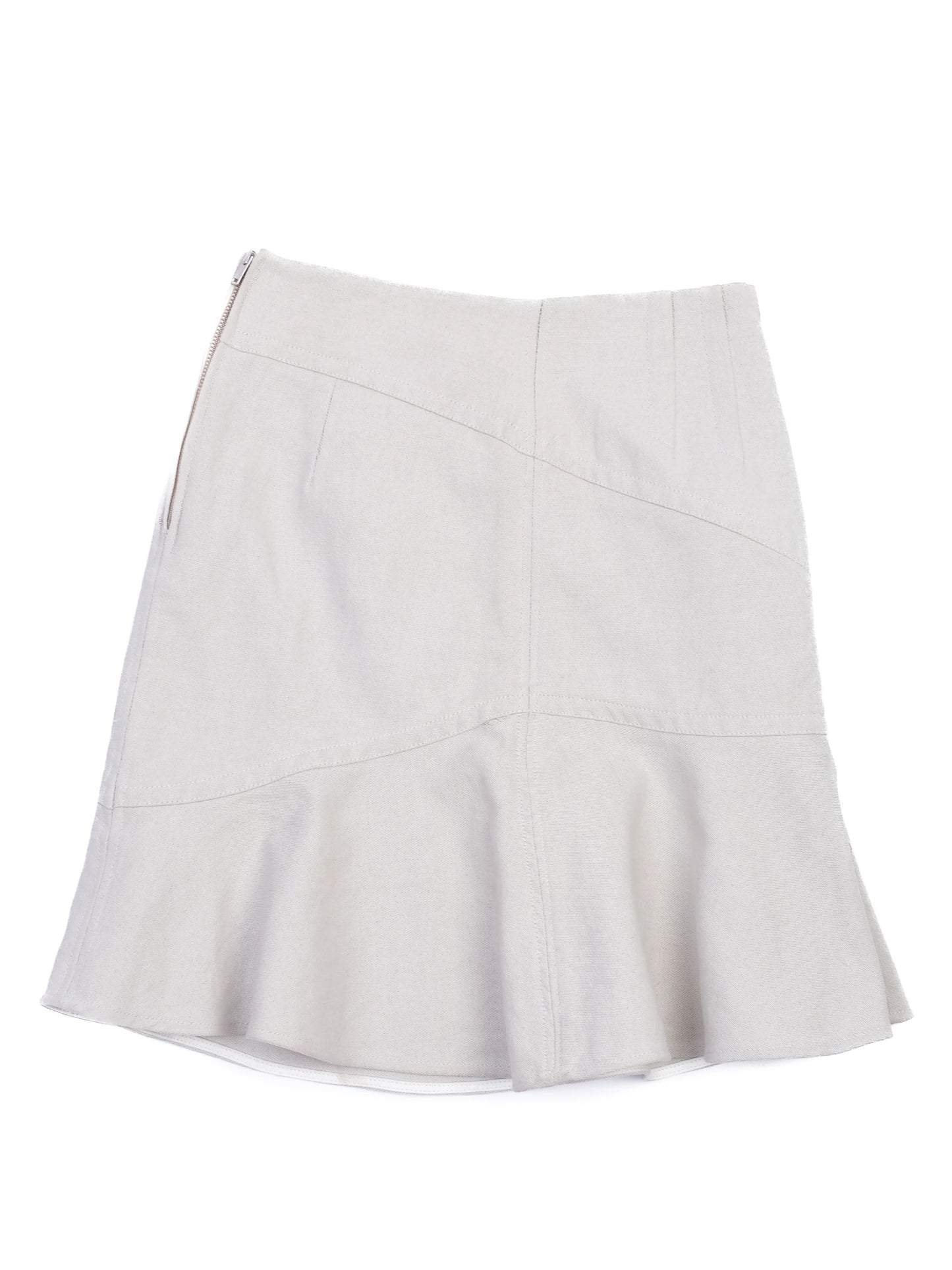 excellent isabel marant white flared hem skirt size s