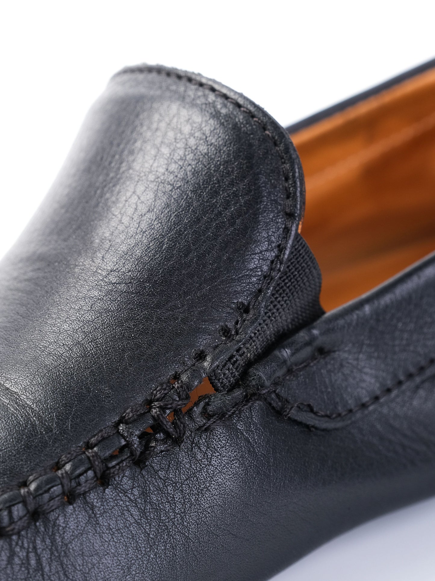 average john lobb black leather loafers size 42 for men