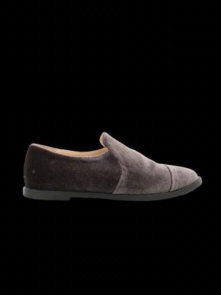 excellent fabiana filippi gray genuine suede slip-on shoes size 36