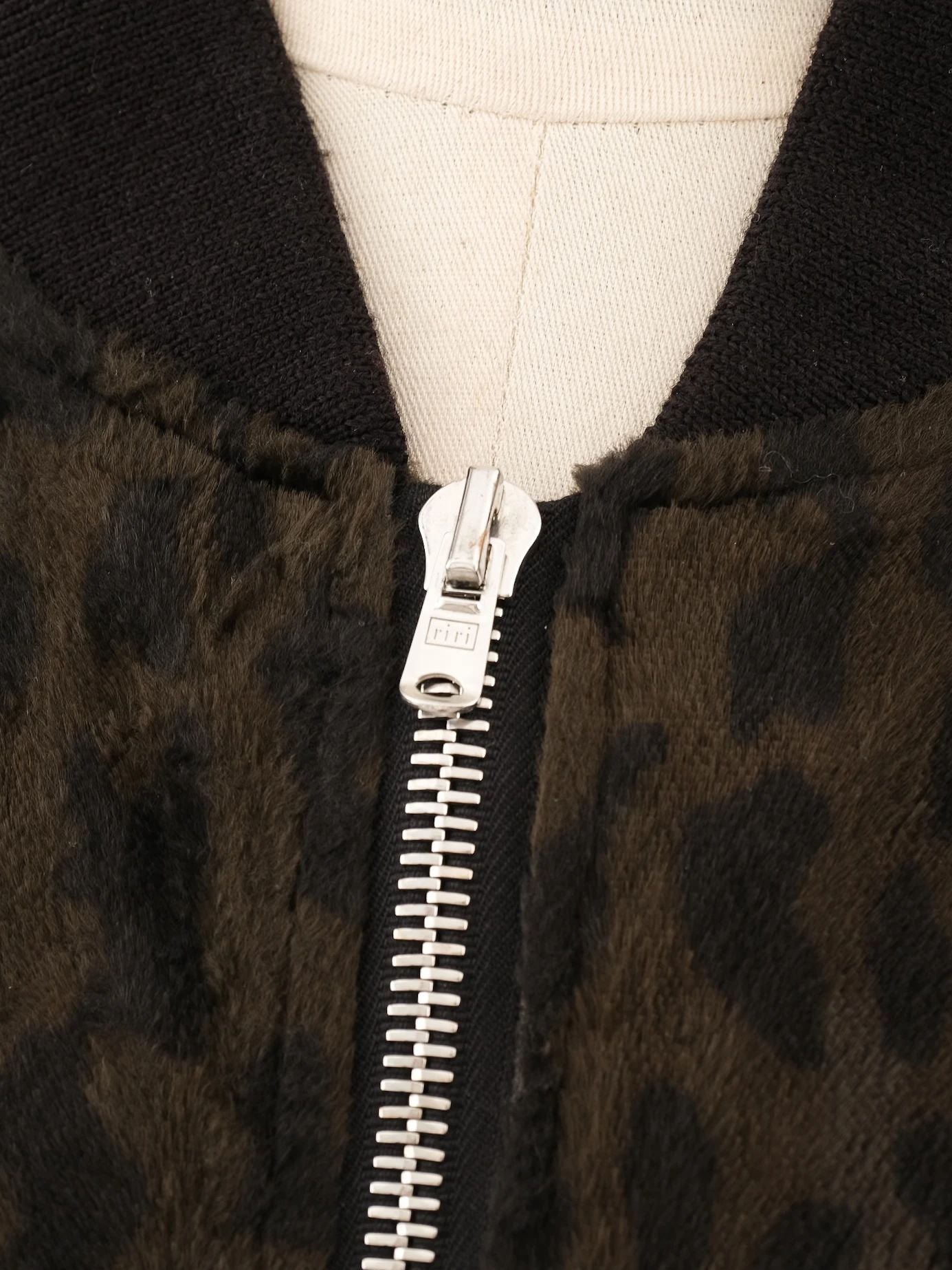 excellent the kooples black leopard print bomber jacket size m