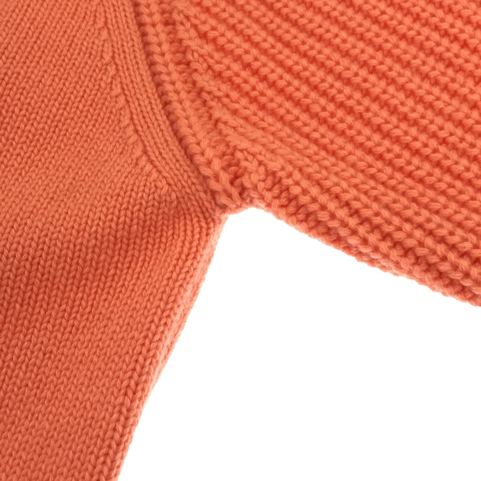 Hermes Jacket Knitwear Cardigan Cashmere Cotton Orange  34
