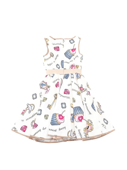 Excellent Monnalisa White Cotton Dress Size 10 for Kids