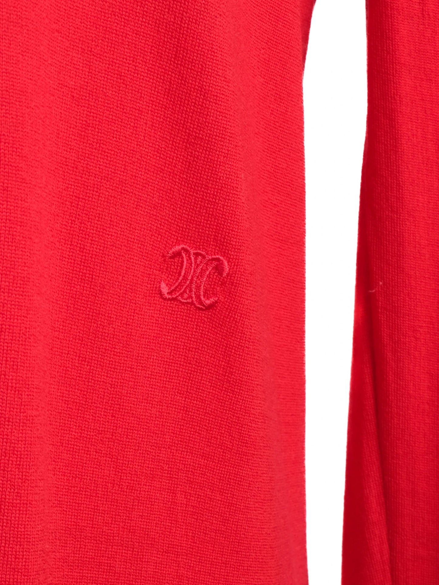 excellent celine red wool sweater size xs for women