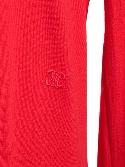 Excellent Celine Red Wool Sweater Size XS for Women