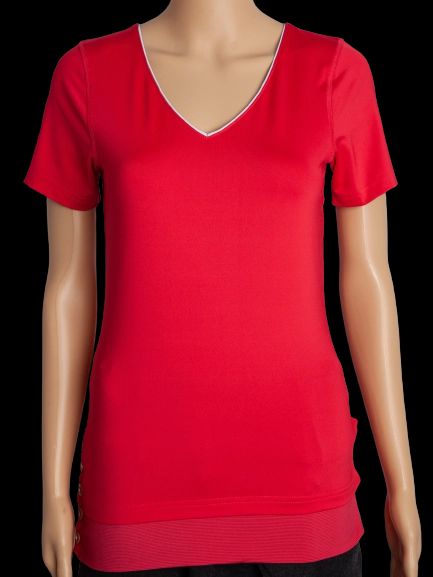 Excellent Reebok Women's Pink V-Neck T-Shirt Size Not Specified