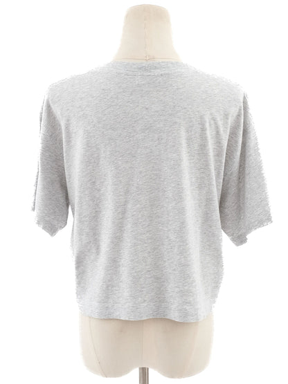 Excellent Sandro Gray T-Shirt Women's Size Casual Cotton SANDRO CLUB