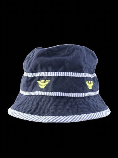 Excellent Emporio Armani Baby Blue Bucket Hat Size 5 Made in Italy