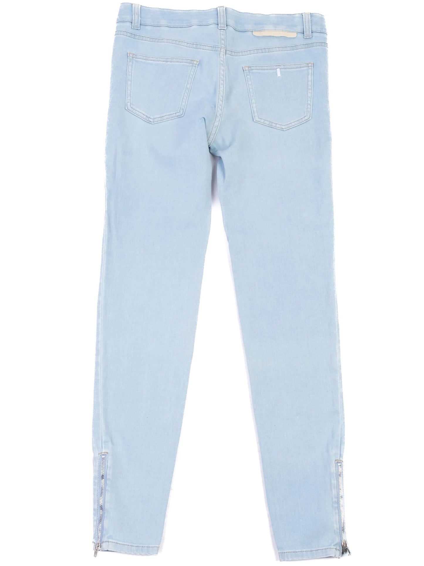 excellent stella mccartney blue light denim jeans size m made in italy