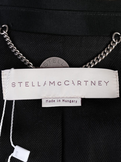 Excellent Stella McCartney Black Blazer Wool Snake Print Lapels