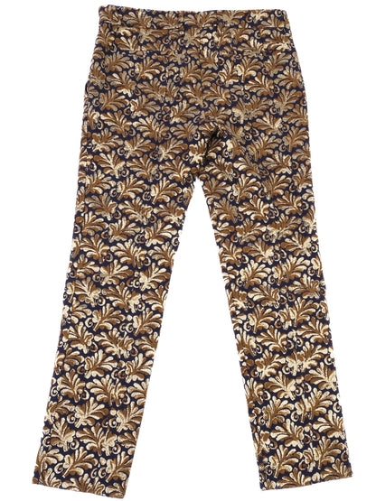 Excellent Prada Floral Patterned Silk Pants Size 40 Made in Italy