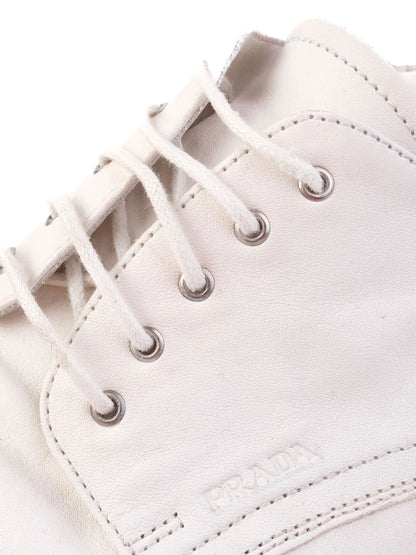 Average Condition Saint Laurent White Fabric Dress Shoes Size 43