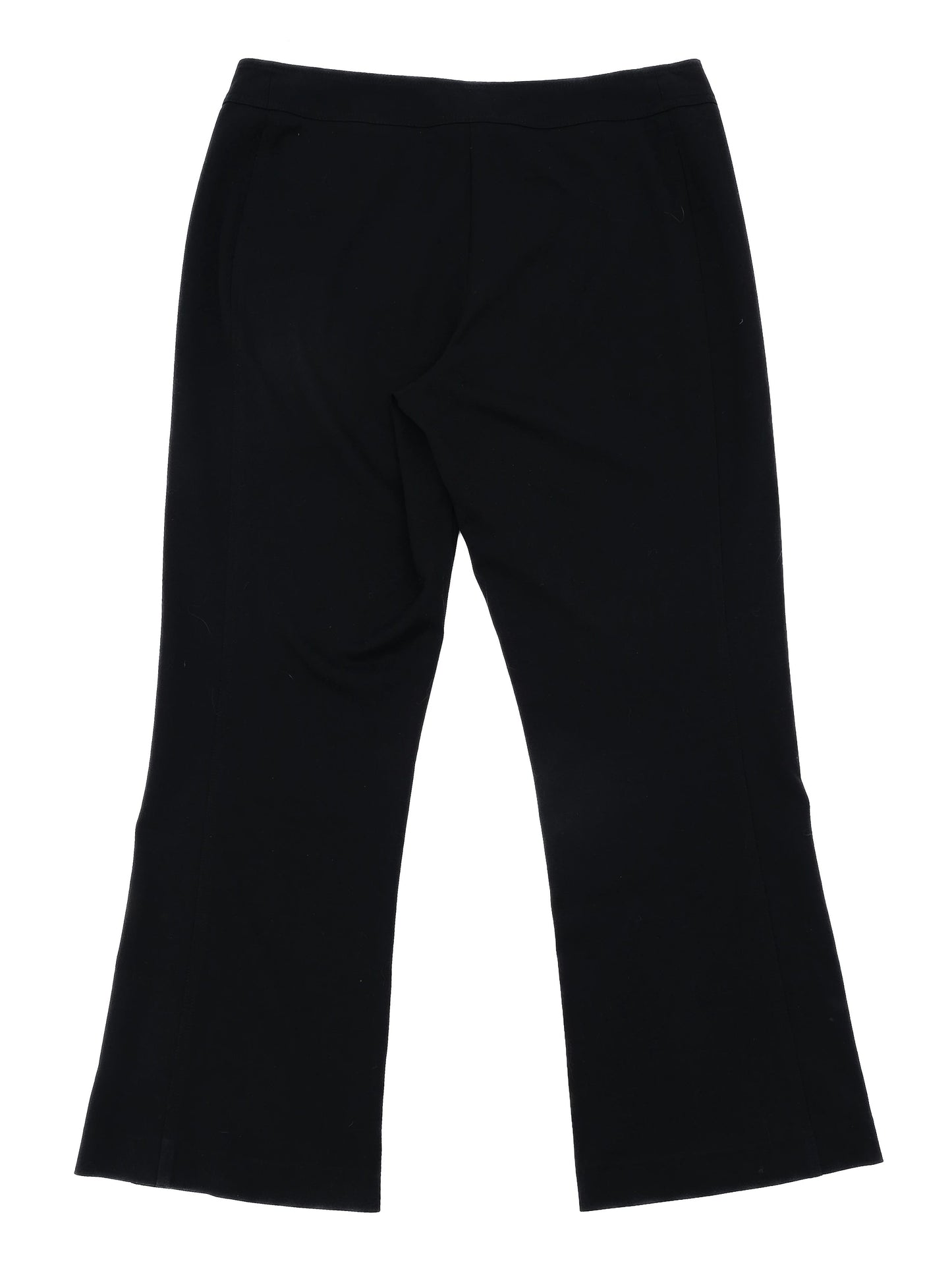 excellent marina rinaldi black viscose pants size m made in italy