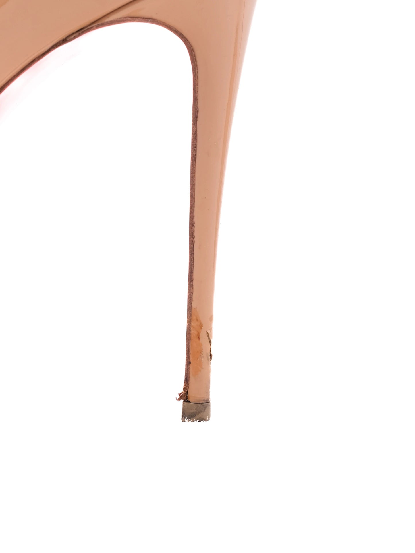 average christian louboutin pink leather high-heeled shoes size 38