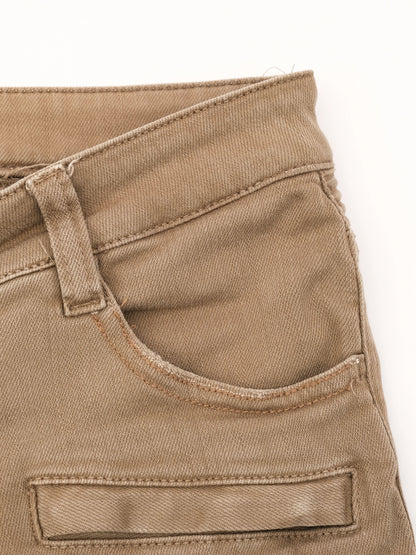 Balmain Green Pants with Zipper Details Size M Excellent Condition