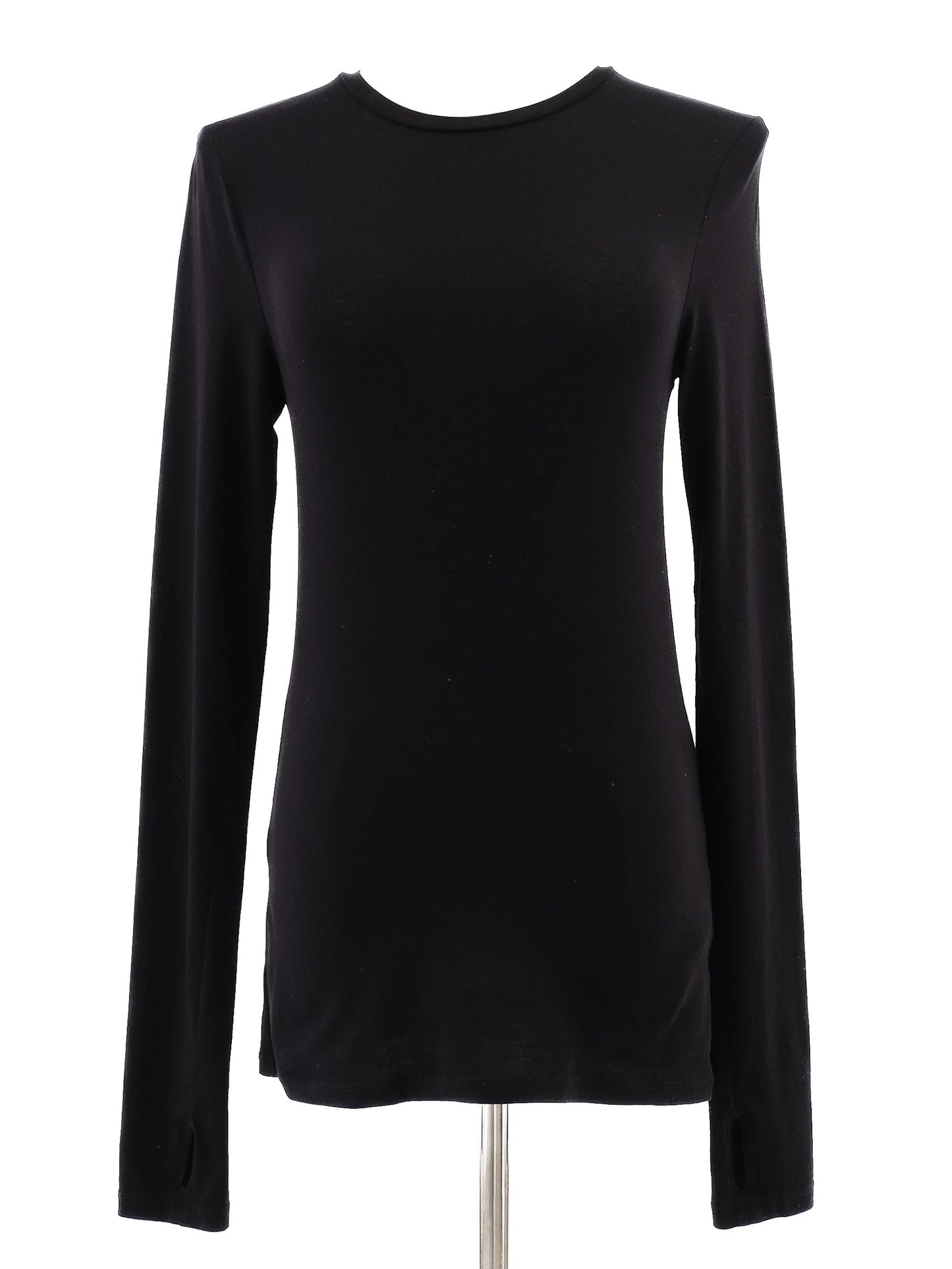 excellent cos black long sleeve shirt size xs elastane women