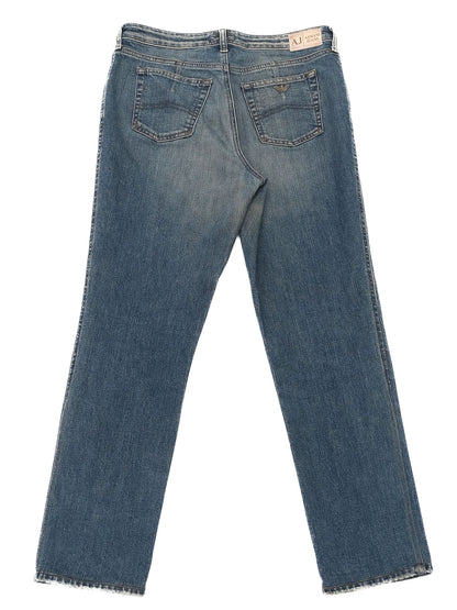 Excellent Armani Jeans Blue Denim Size L Women's Pants