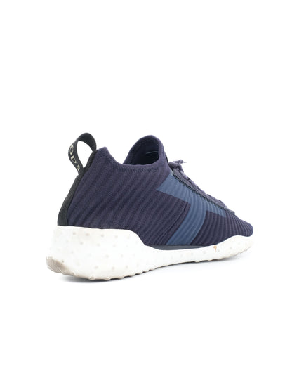 Excellent Tod's Navy Blue Textile Sneakers Size 37 Athletic Casual