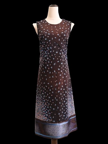 good roberto cavalli orange floral print sleeveless dress size l