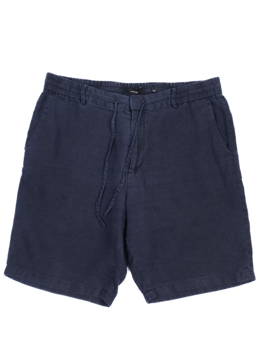 Excellent Vince Blue Cotton Shorts with Drawstring Waist Size M