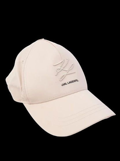 Good Karl Lagerfeld White Polyester Cap Size S