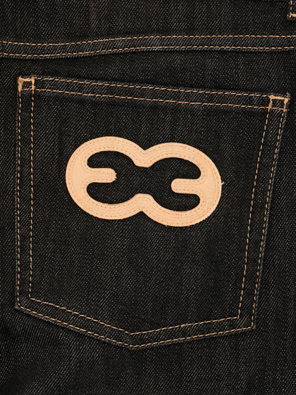 Excellent Escada Black Flare Jeans Size M Women's Denim