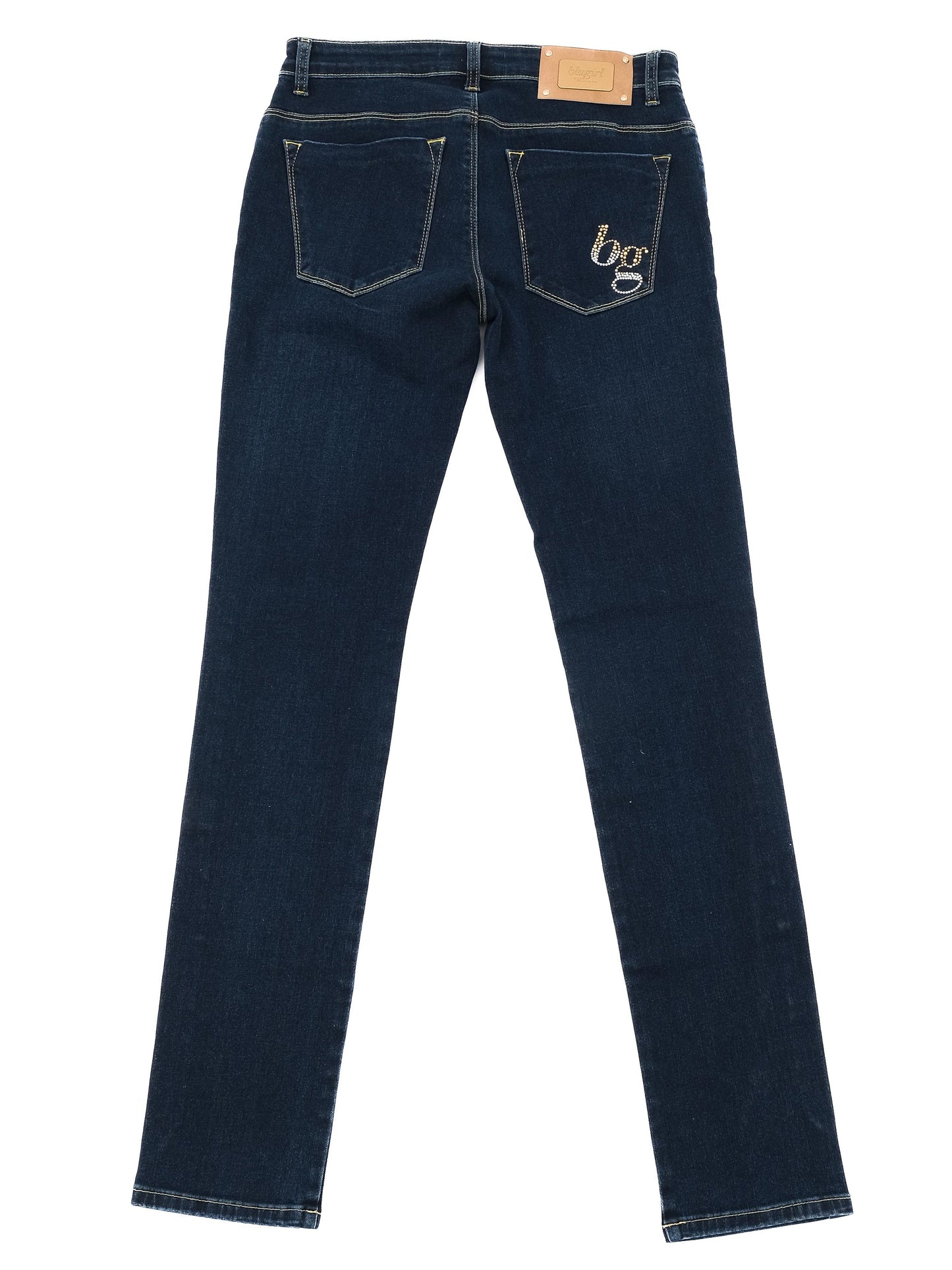 excellent blumarine womenõs dark blue denim jeans size m