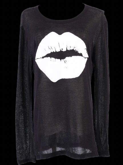 excellent markus lupfer black cotton long sleeve shirt size s