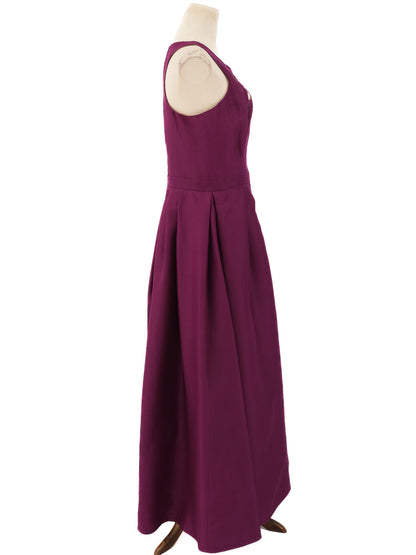 Excellent Zuhair Murad Purple Silk Floor-Length Dress Sleeveless