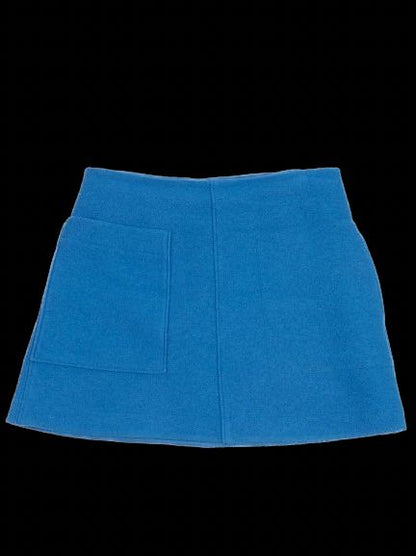 Excellent COS Blue Wool Skirt with Front Pocket Size Info