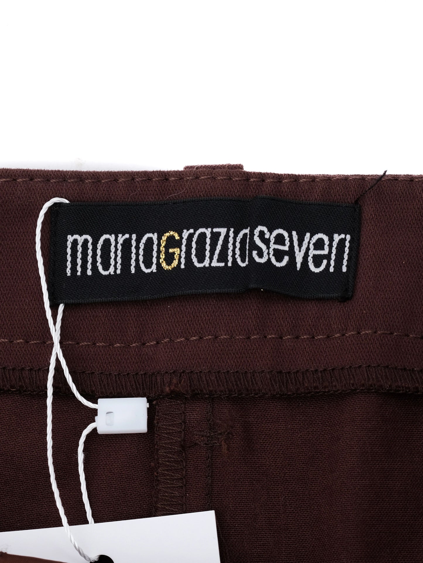 excellent maria grazia severi orange cropped pants size l