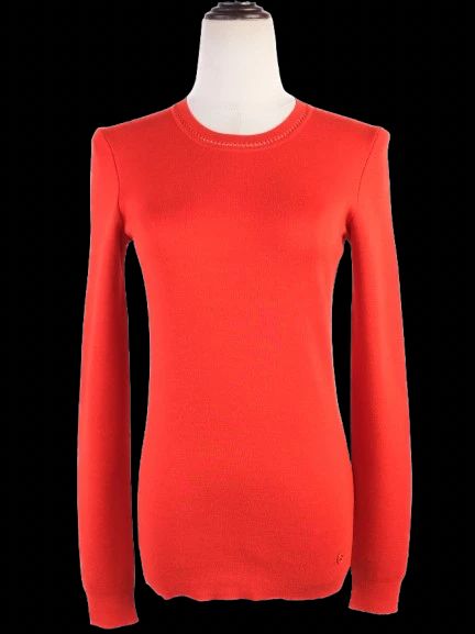gucci womenõs orange wool sweater size s - excellent condition