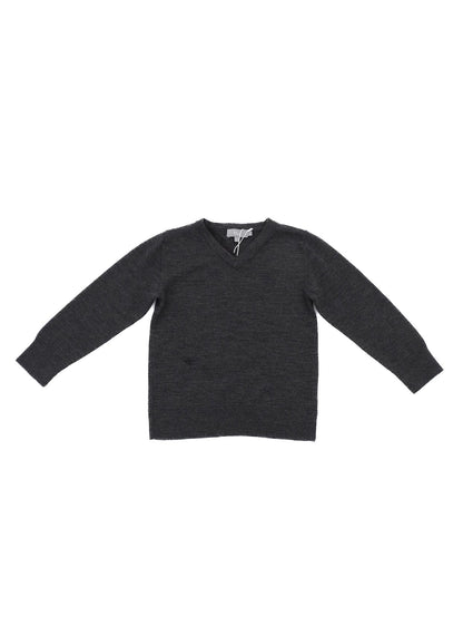 Perfect Dior Gray Wool V-Neck Sweater for Kids Size 5