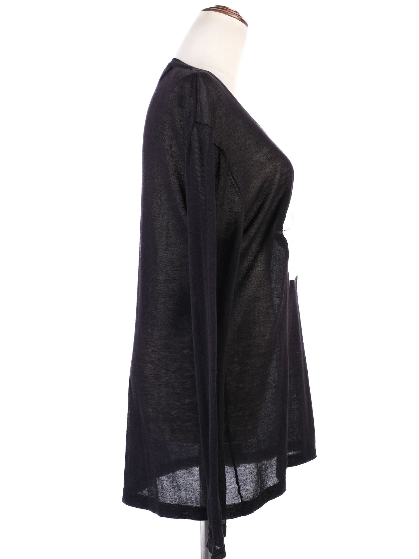 excellent markus lupfer black cotton long sleeve shirt size s