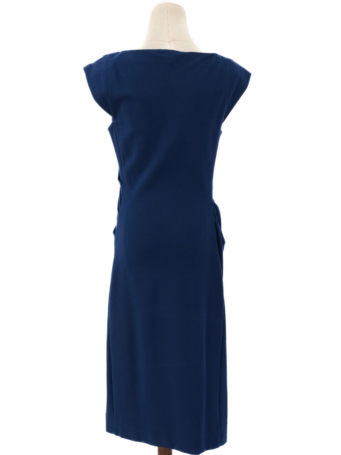 excellent diane von furstenberg blue sleeveless dress size l