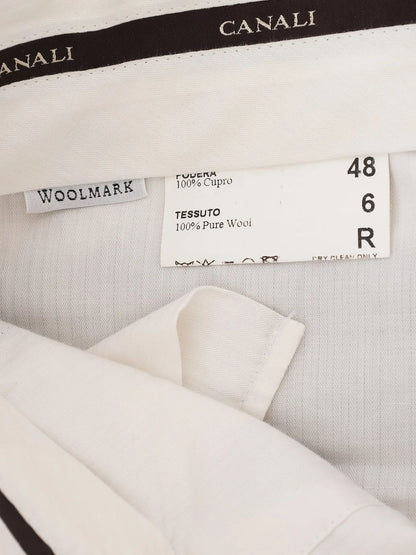 Perfect Canali Gray Wool Suit Jacket Size M for Men