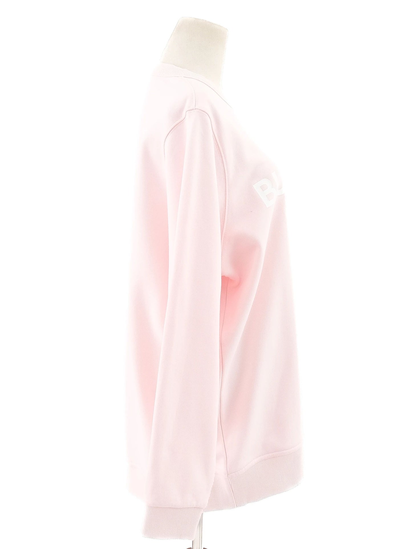 excellent burberry pink cotton sweatshirt size xl women
