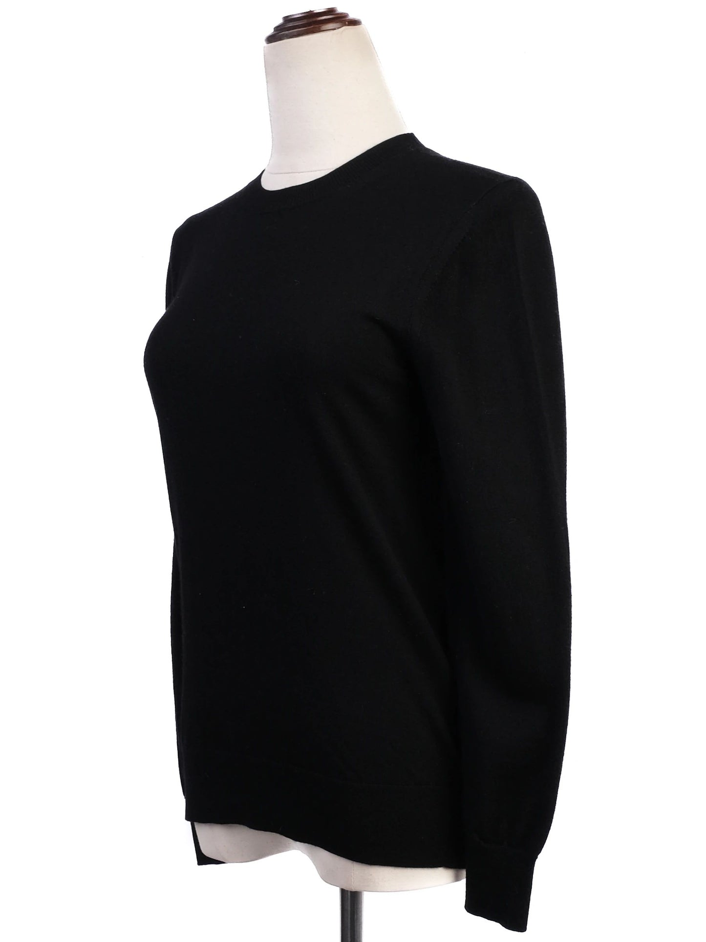 excellent burberry black wool sweater with elbow patches size s