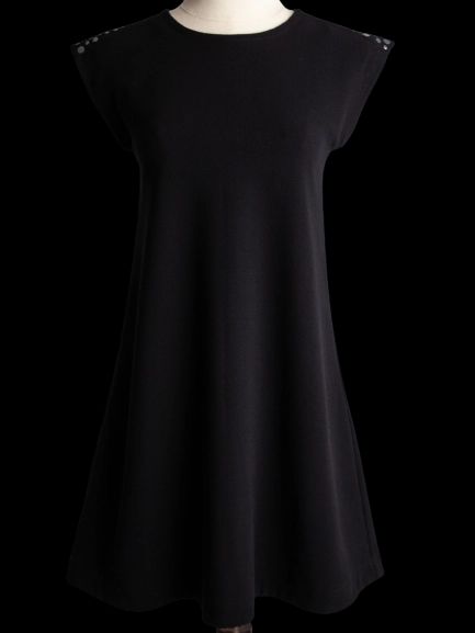 junior gaultier kids black dress size 10 with cap sleeves