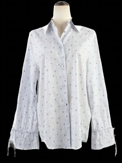 NEW Jacob Cohen Women's White Button-Up Shirt Size M