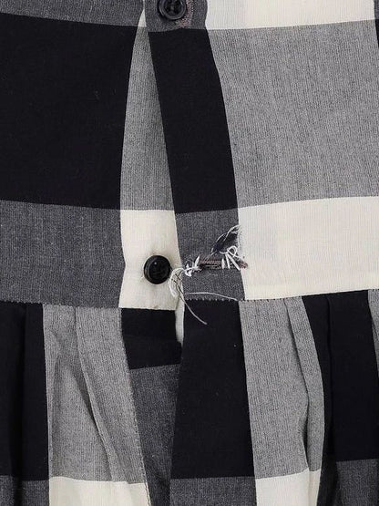 Excellent Bonpoint Dress Black White Checkered Cotton Size 12