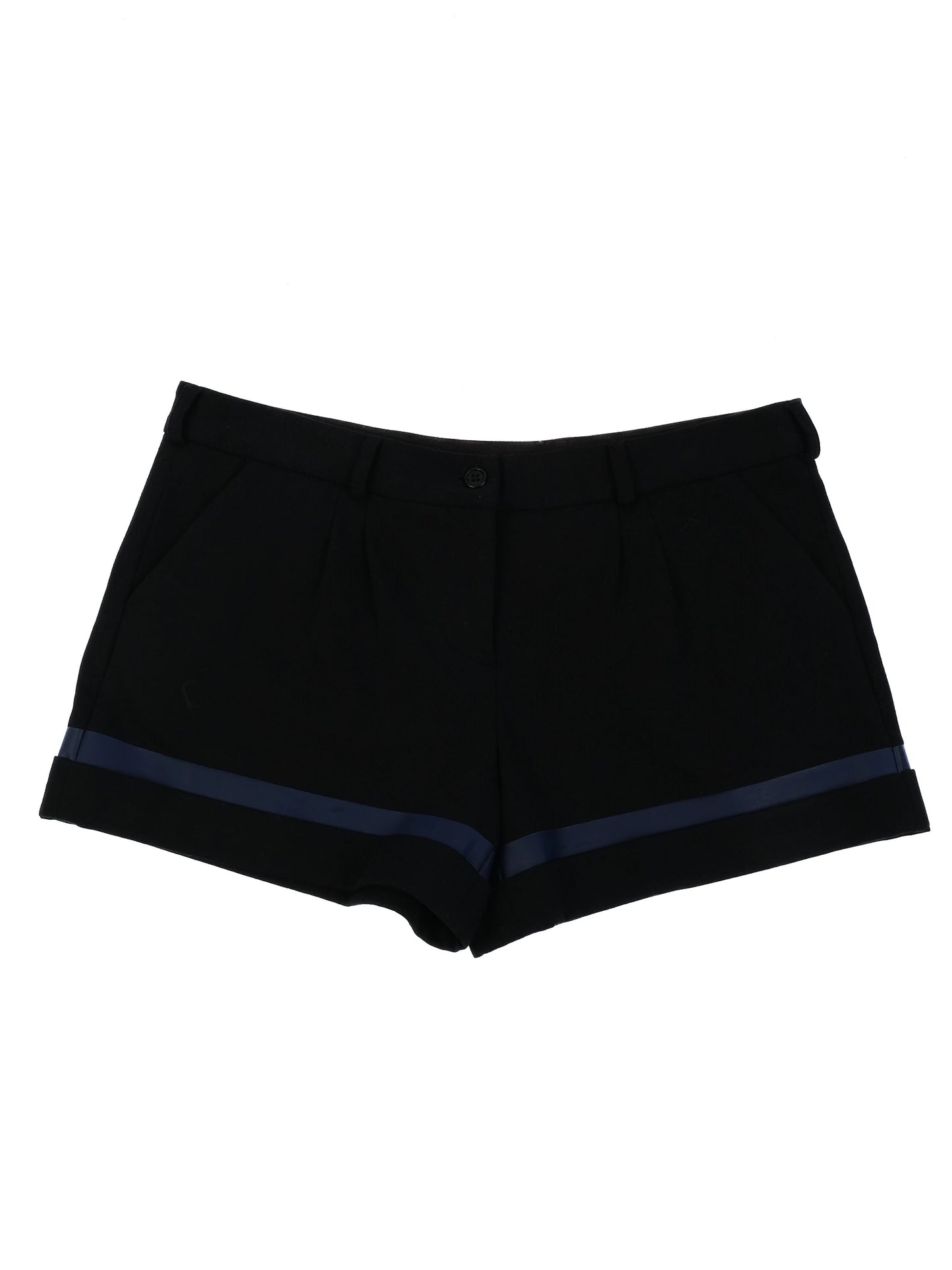 excellent markus lupfer black shorts with blue stripes size m