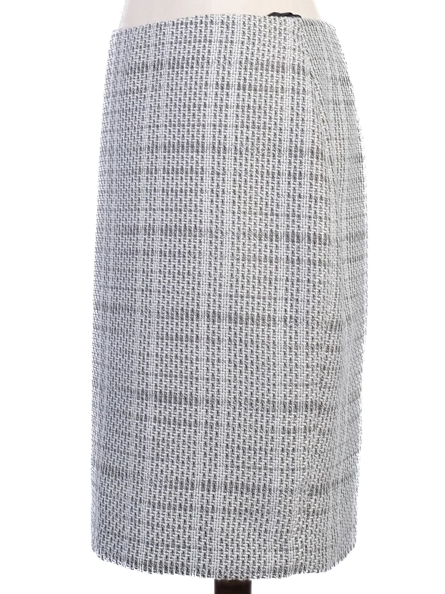 excellent karl lagerfeld gray tweed pencil skirt size xs